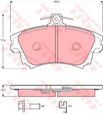 set placute frana,frana disc VOLVO S40/V40