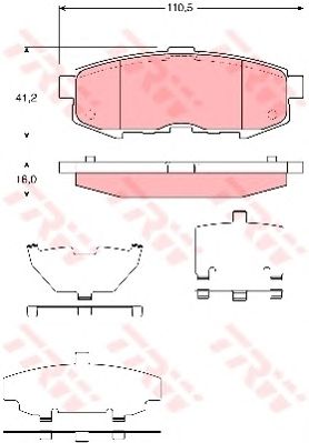 set placute frana,frana disc MAZDA MPV 02-