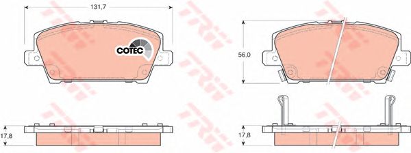 set placute frana,frana disc HONDA CIVIC 06-