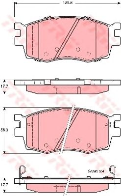 set placute frana,frana disc HYUNDAI ACCENT/KIA RIO 05-