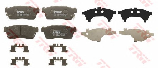 set placute frana,frana disc SUBARU JUSTY 1,0 07- 108,7 X 45,5 X 14,5 HITACHI