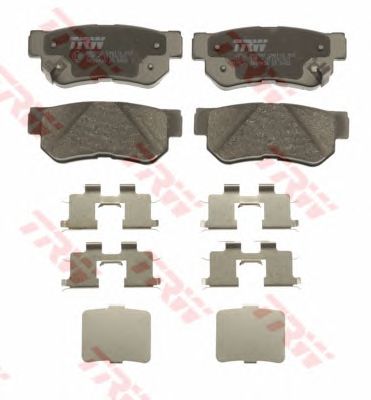 set placute frana,frana disc HYUNDAI SANTA FE