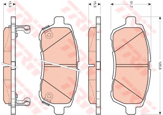 set placute frana,frana disc FORD FIESTA 08-/MAZDA 2/SWIFT 07-/DAIHATSU SIRION/MATERIA 05-