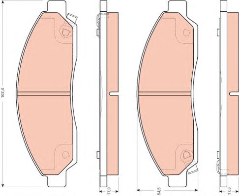 set placute frana,frana disc ISUZU D-MAX 2,5-3,0 D 4X4 02-