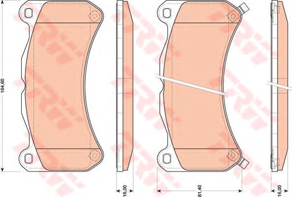 set placute frana,frana disc TOYOTA