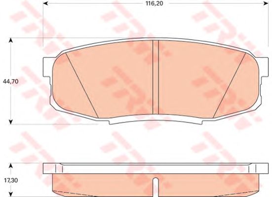 set placute frana,frana disc TOYOTA LAND CRUISER 08-