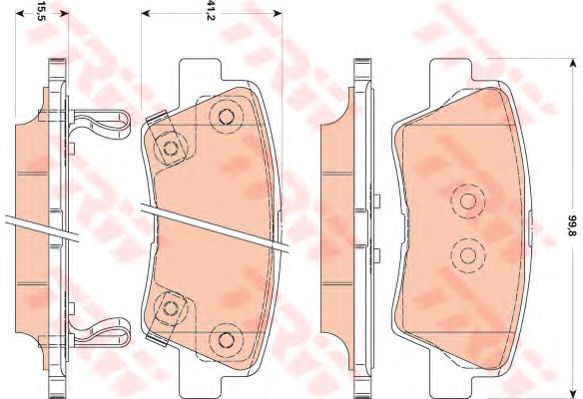 set placute frana,frana disc KIA SOUL