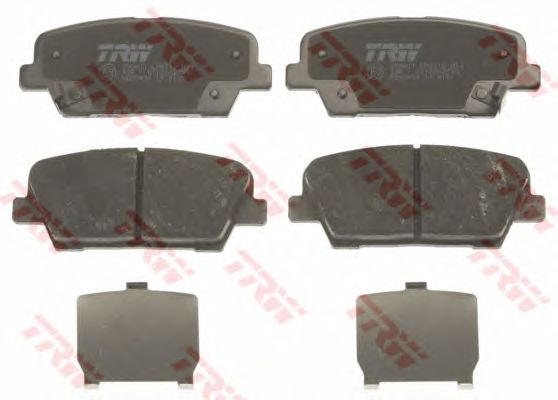 set placute frana,frana disc HYUNDAI EQUUS/SANTA FE 2,0-2,4 08- 117 X 48,4 X 15,7