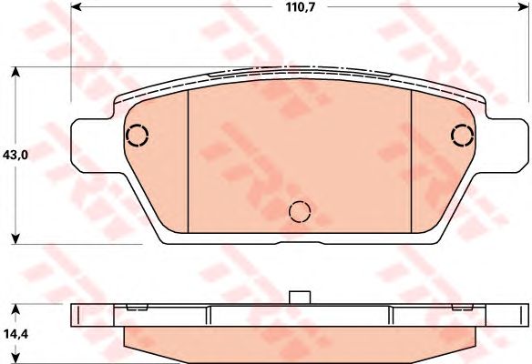 set placute frana,frana disc MAZDA 6 2,3 02-07