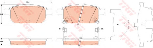 set placute frana,frana disc SUZUKI SWIFT 10-