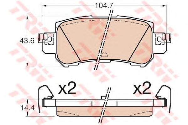 set placute frana,frana disc MAZDA CX-5 11-