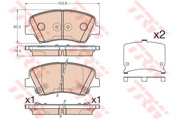 set placute frana,frana disc KIA RIO/CEE'D/CARENS 11-