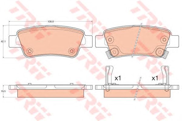 set placute frana,frana disc HONDA CR-V