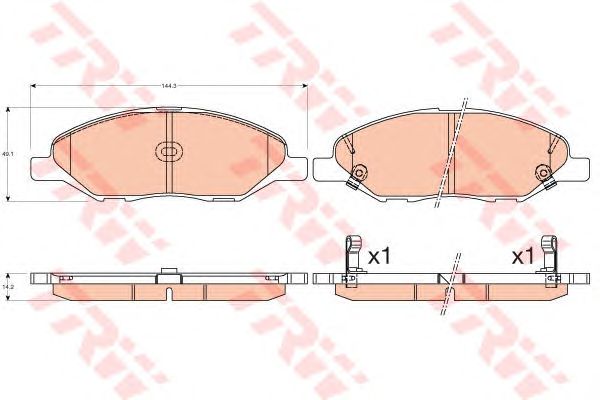 set placute frana,frana disc NISSAN TIIDA 07-