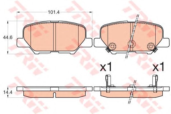 set placute frana,frana disc PEUGEOT 4008 12-/ASX/OUTLANDER 12-