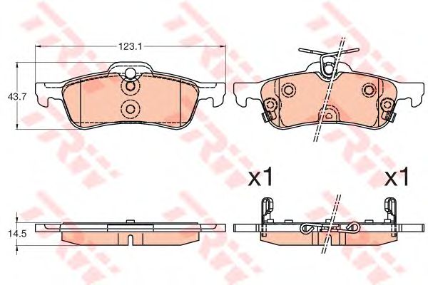 set placute frana,frana disc HONDA CIVIC 12-