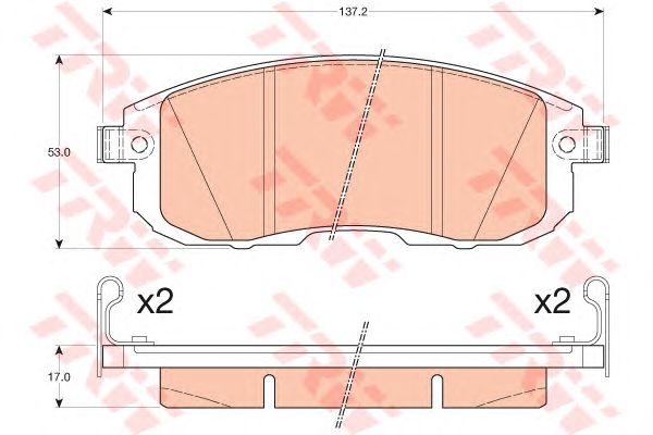 set placute frana,frana disc NISSAN JUKE 10-