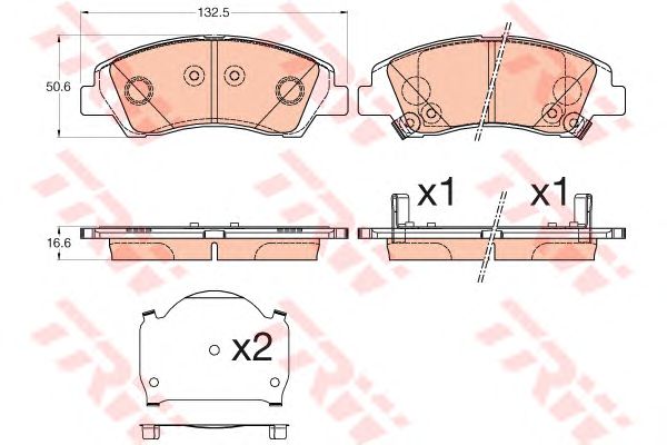 set placute frana,frana disc HYUNDAI I10 1,0-1,2 13-