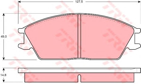 set placute frana,frana disc HYUNDAI PONY/STELLAR 1,3-2,0 83-95