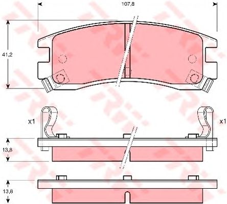 set placute frana,frana disc OPEL SINTRA 96-