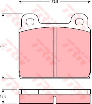 set placute frana,frana disc VW T2 79-86