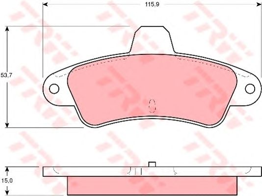 set placute frana,frana disc FORD MONDEO 93-