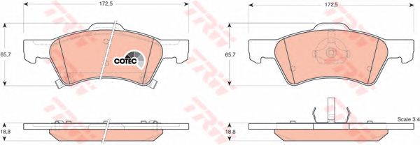 set placute frana,frana disc CHRYSLER VOYAGER 00-