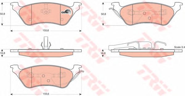 set placute frana,frana disc CHRYSLER VOYAGER 00-