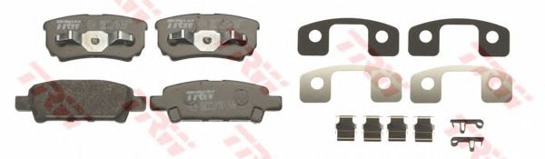 set placute frana,frana disc MITSUBISHI LANCER 03-/OUTLANDER