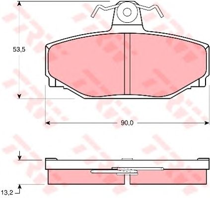 set placute frana,frana disc VOLVO S70/S90