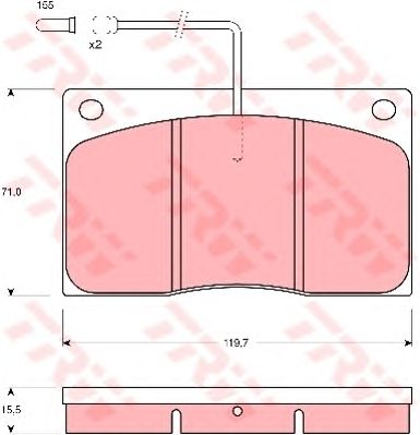 set placute frana,frana disc RENAULT MASTER