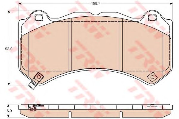 set placute frana,frana disc NISSAN GT-R 07-