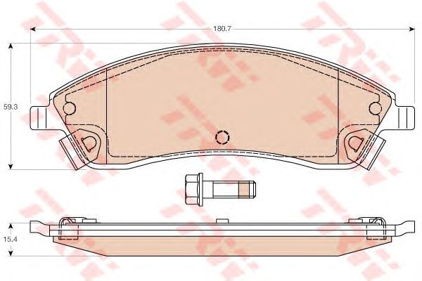 set placute frana,frana disc CADILLAC SRX 3,6/4,6 04-08