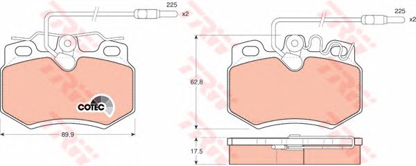 set placute frana,frana disc CITROEN C15 1,0-1,9D 84-05