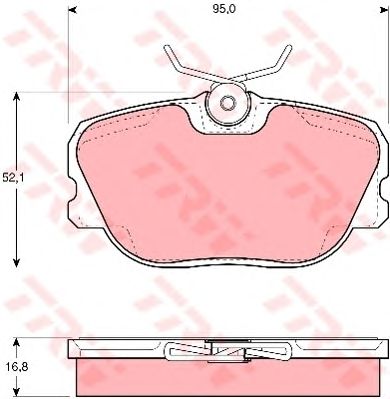 set placute frana,frana disc SAAB 900