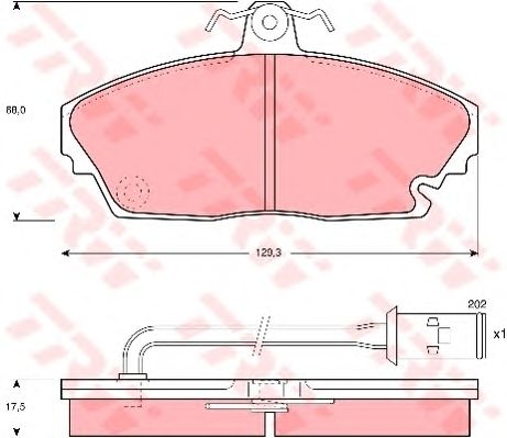 set placute frana,frana disc TATA SAFARI 2.0 16V, 3.0 99-