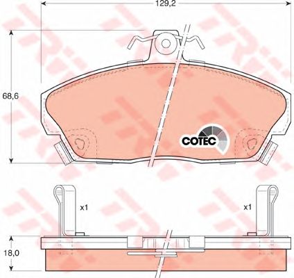 set placute frana,frana disc HONDA CIVIC