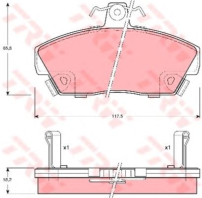 set placute frana,frana disc ROVER 400