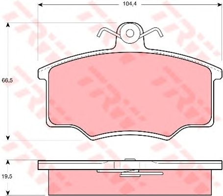 set placute frana,frana disc VW A80 -86