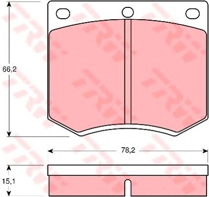 set placute frana,frana disc FORD CAPRI 69-87/CONSUL 72-75/CORTINA 70-72/ ESCORT 68-81/GRANADA 72-85/TAUNUS 70-82