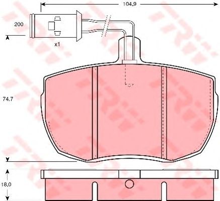 set placute frana,frana disc FORD TRANSIT -85