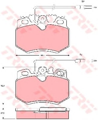 set placute frana,frana disc CITROEN ZX 1,8-1,9D 91-97