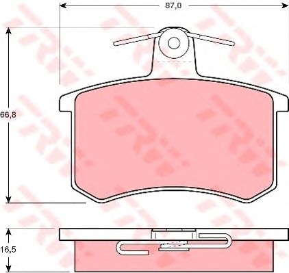 set placute frana,frana disc VW A80/100/A4/