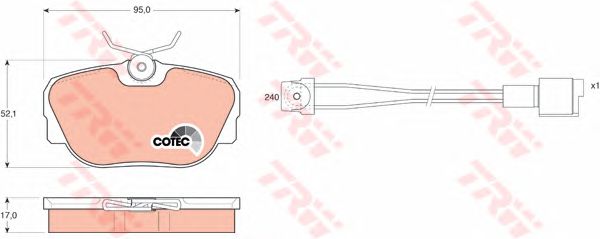 set placute frana,frana disc MERCEDES-BENZ W201 82-93