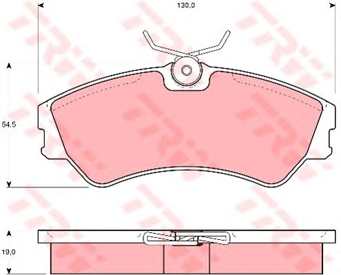 set placute frana,frana disc VW T4 09/90 14"