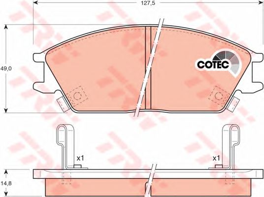 set placute frana,frana disc HYUNDAI ACCENT