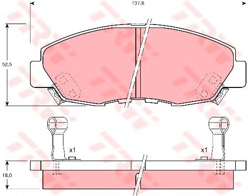 set placute frana,frana disc HONDA ACCORD