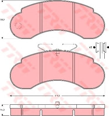 set placute frana,frana disc MERCEDES-BENZ MB100 87-96