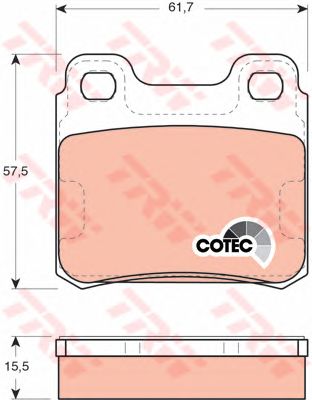 set placute frana,frana disc OPEL ASTRA F KO