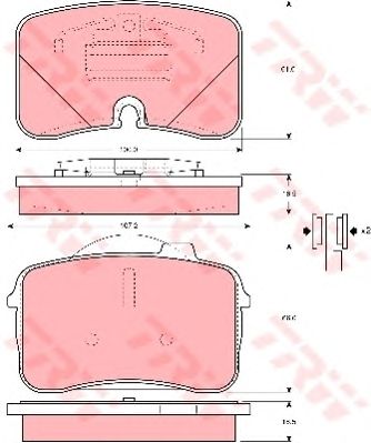 set placute frana,frana disc AUDI 100 91-94/200 89-90/V8 88-94